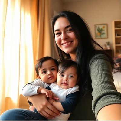 Paulina, Monterrey con su bebé de 14 meses